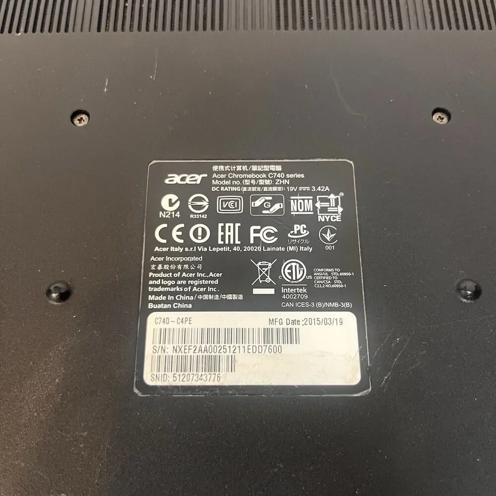 Acer C740-C4PE 11.6